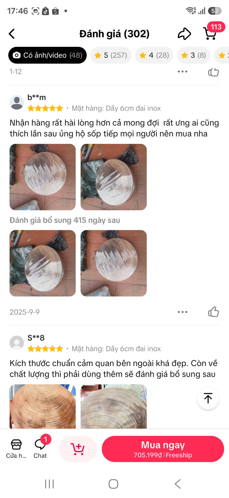 Ảnh phản hồi khách hàng trên TikTok 5